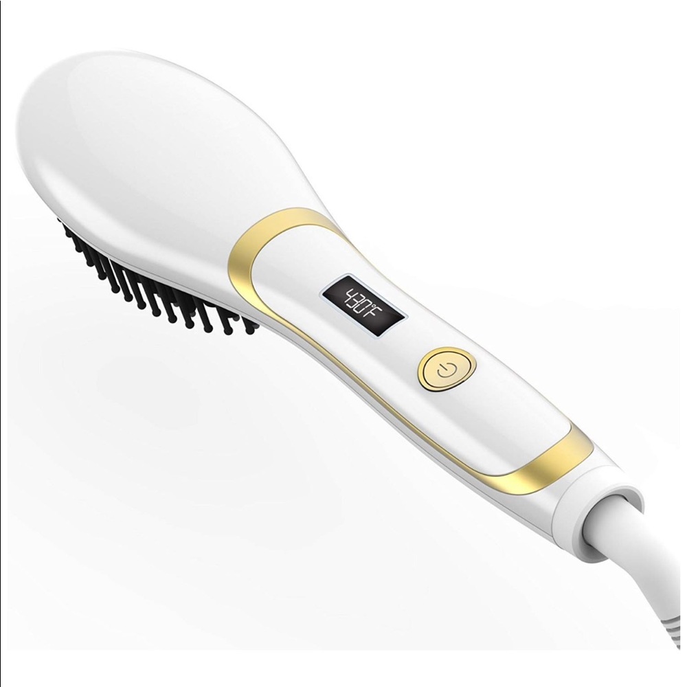 NEVER USED!! HAIR STRAIGHTENER BRUSH!!